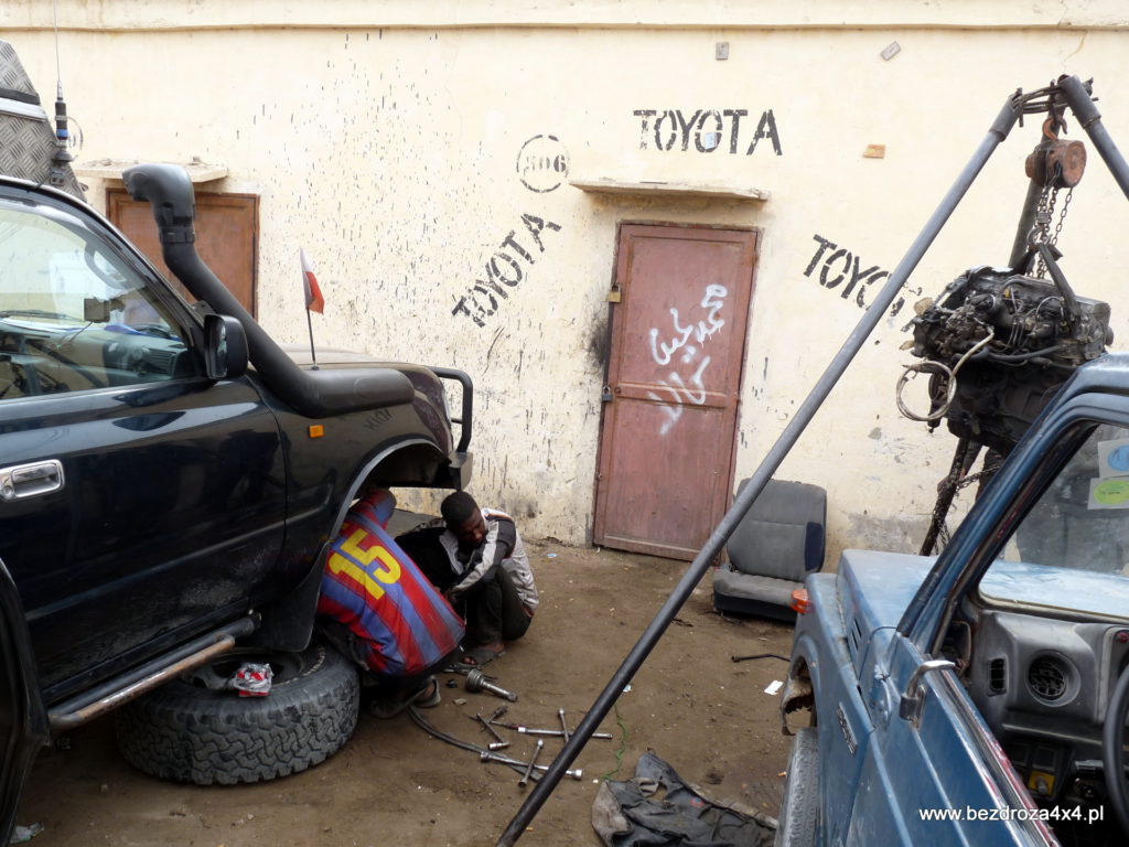 Serwis Toyoty w stolicy Mauretanii
