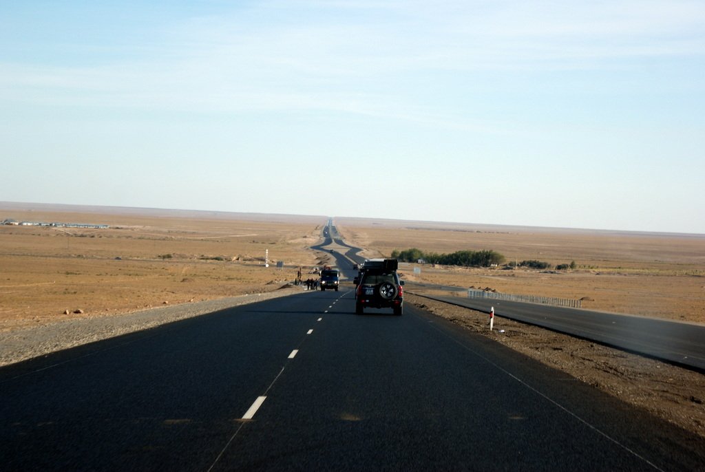 Chińska autostrada w Kazachstanie